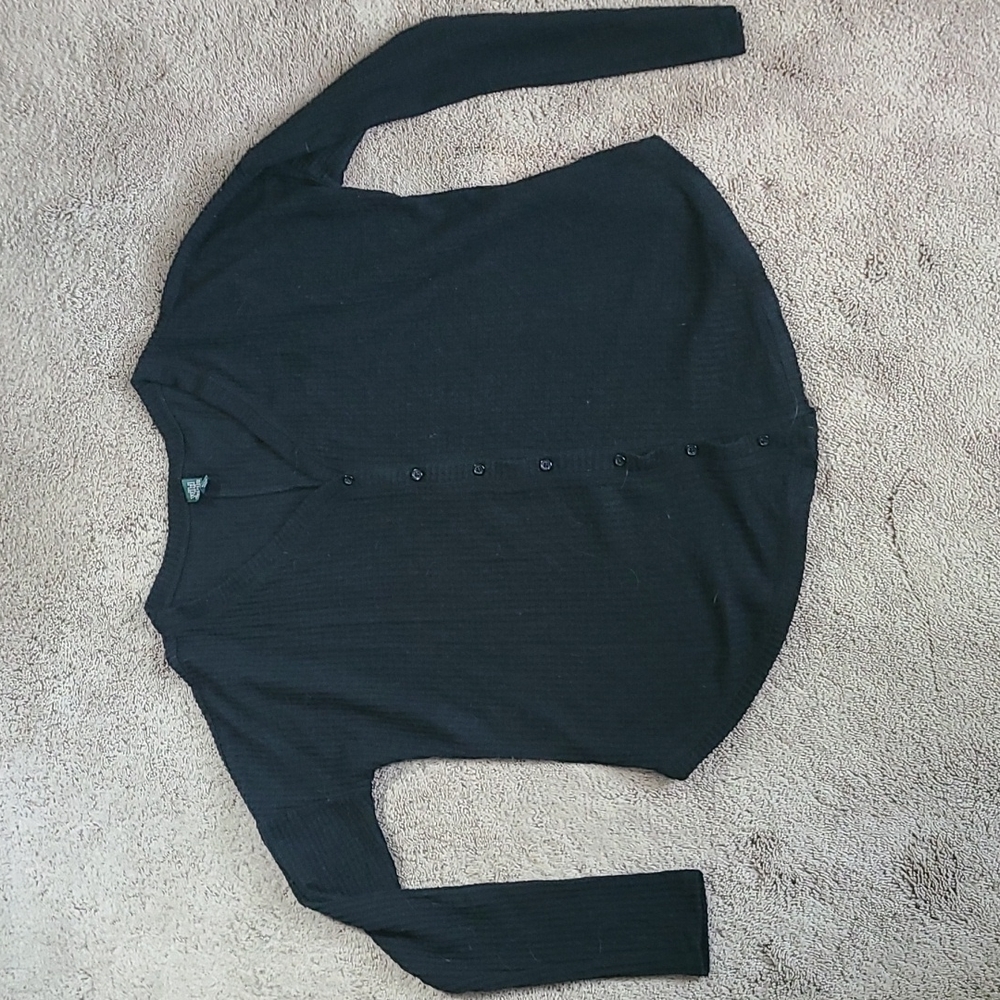 Women waffle long sleeve shirt